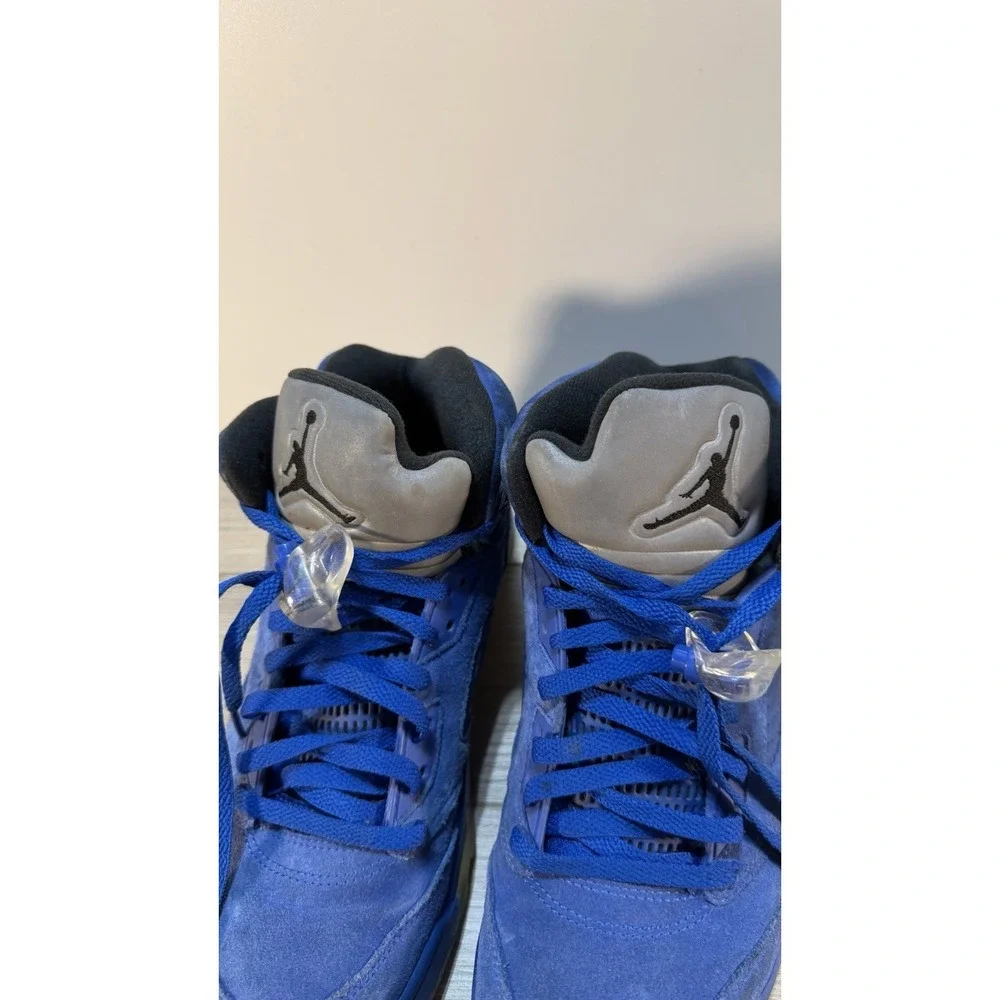 Air Jordan 5 Retro‎ Blue Suede 136027-401 Men's Size 10